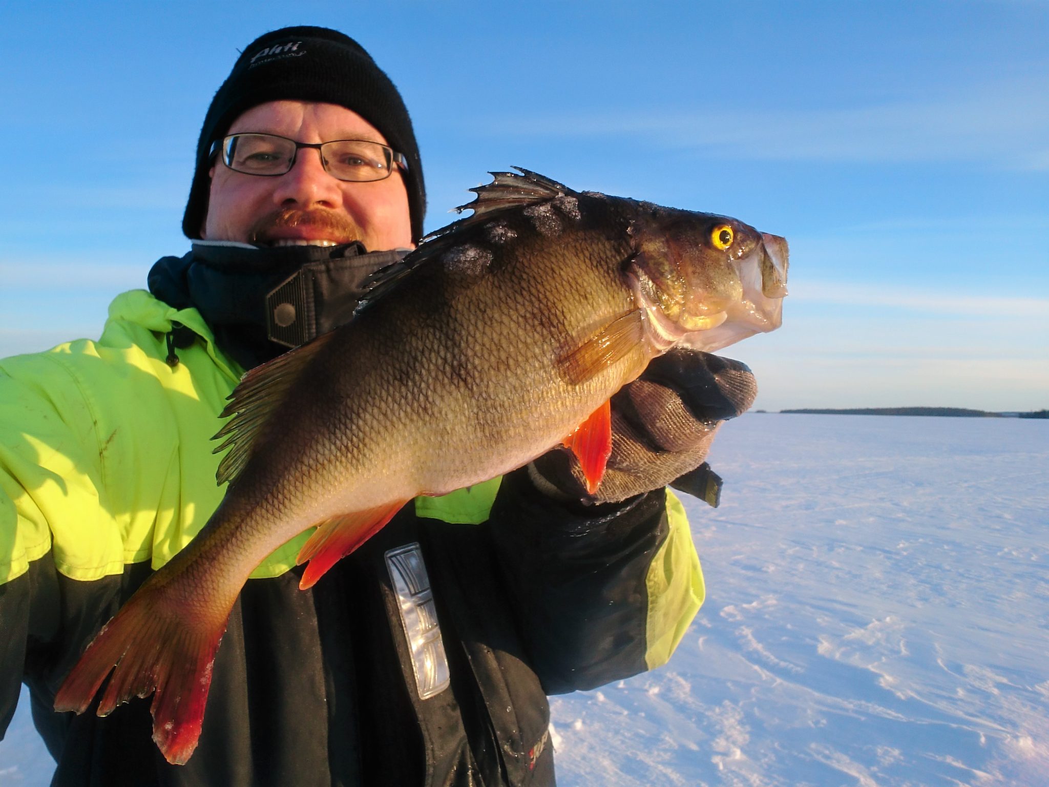 Miekojärvi, the Pearl of the Arctic, under the January sun in Finland